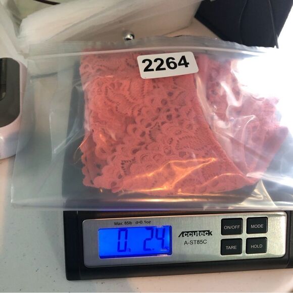 Aerie Floral Eyelet Coral Bralette Deep V Neck Size Medium - Picture 7 of 7